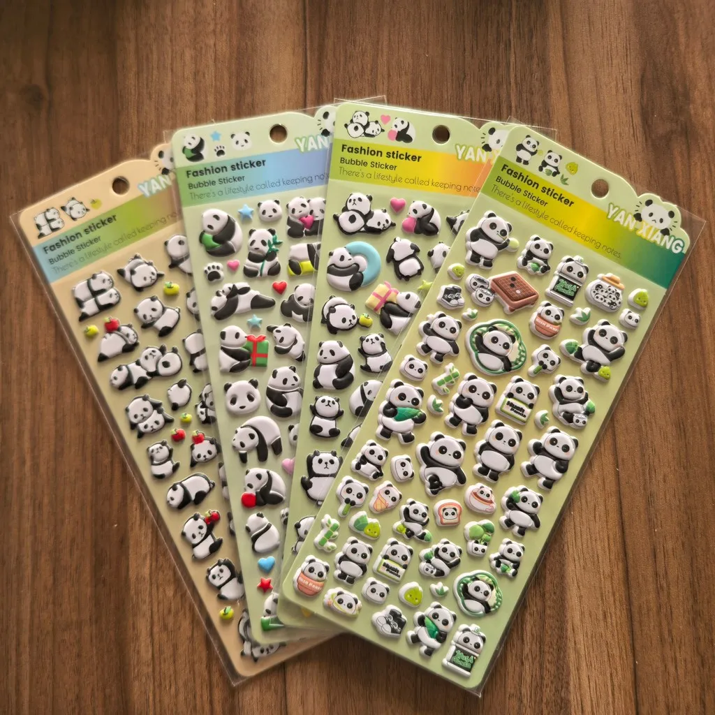 4Packs Adorable 3D Panda Fashion Stickers Bundle Waterproof Craft Material for Journals, Laptops & Daily Decor Papery Pop Store
4Packs Adorable 3D Panda Fashion Stickers Bundle Waterproof Craft Material for Journals, Laptops & Daily Decor Papery Pop Store