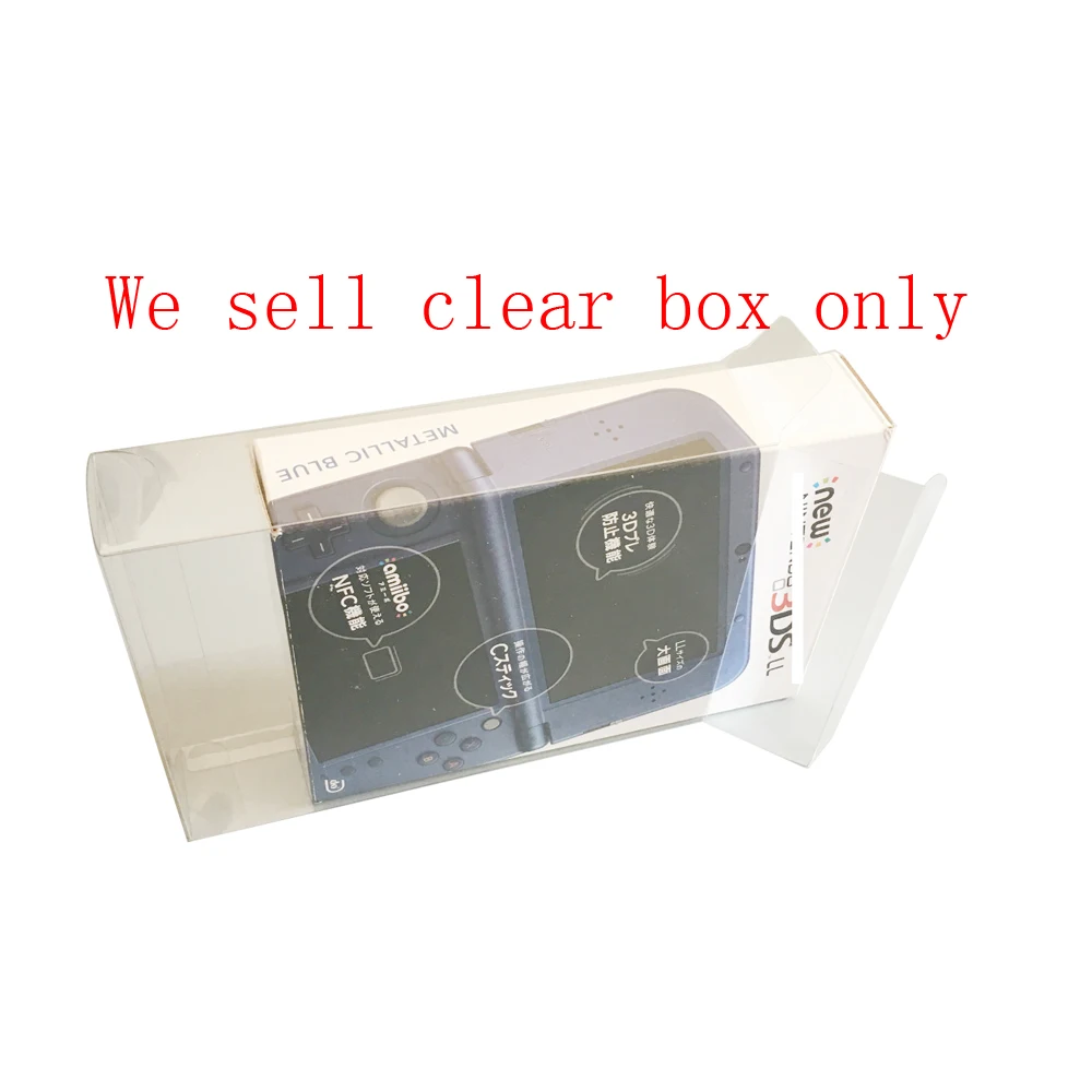 10pcs Clear transparent cover for NEW3DSXL LL US/JP version Game console storage display box Case plastic PET Protector
10pcs Clear transparent cover for NEW3DSXL LL US/JP version Game console storage display box Case plastic PET Protector