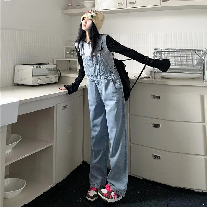 Look Thinner Overalls Women Wide Legs Denim Jumpsuit Woman Korean Version Loose Jeans Monkeys Women's Jump Suit Overall Female
Look Thinner Overalls Women Wide Legs Denim Jumpsuit Woman Korean Version Loose Jeans Monkeys Women's Jump Suit Overall Female