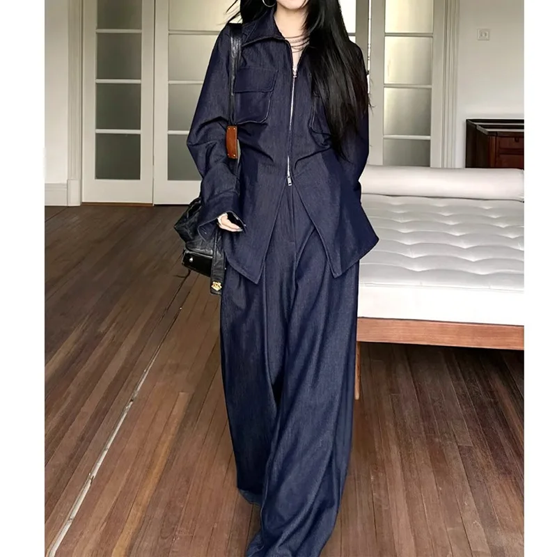 SuperAen European and American Style Women's New 2025 Fashion Lapel Long Sleeve Printed Long Shirt Trousers Set
SuperAen European and American Style Women's New 2025 Fashion Lapel Long Sleeve Printed Long Shirt Trousers Set
