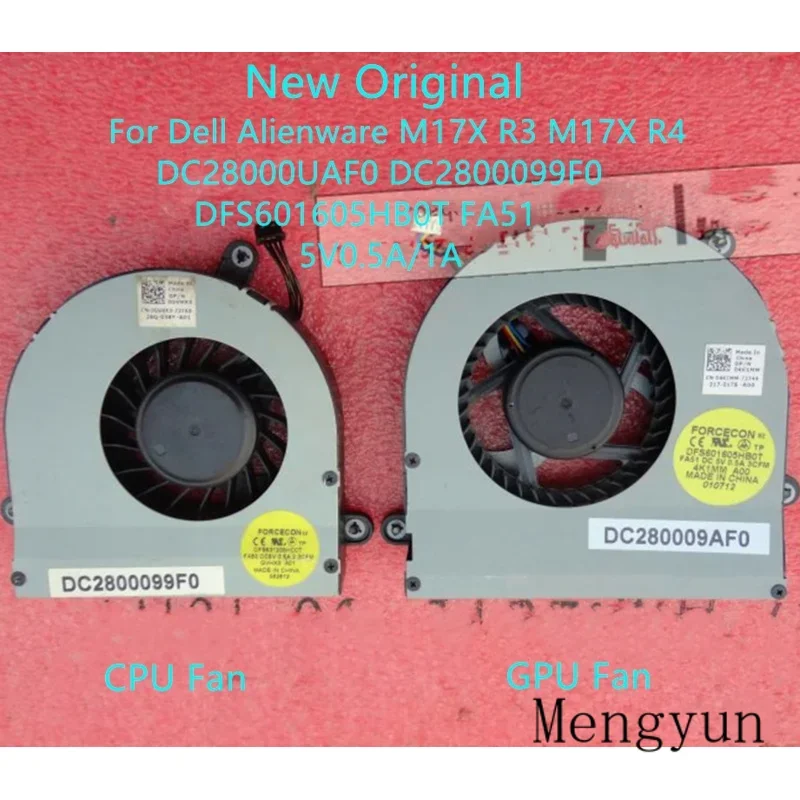 Новый оригинальный вентилятор для ноутбука Dell Alienware M17X R3 M17X R4 вентилятор DC28000UAF0 DC2800099F0 DFS601605HB0T FA51 0GVHX3 00R0ER
Новый оригинальный вентилятор для ноутбука Dell Alienware M17X R3 M17X R4 вентилятор DC28000UAF0 DC2800099F0 DFS601605HB0T FA51 0GVHX3 00R0ER