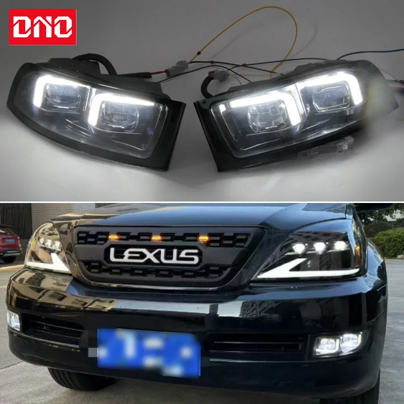 Car LED DRL 12V Daylights For Lexus GX470 2002 - 2009 Yellow Turn Signal Daytime Running Headlamps Auto Driving Lamp Foglamps
Car LED DRL 12V Daylights For Lexus GX470 2002 - 2009 Yellow Turn Signal Daytime Running Headlamps Auto Driving Lamp Foglamps