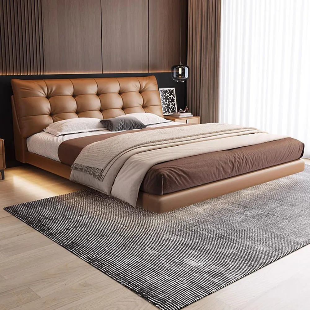Sleeping Double Fancy Bed Storage Sleeping Frame Nordic Bed Upholstered Luxury Full Size 150x200cm Home Furniture Accessories
Sleeping Double Fancy Bed Storage Sleeping Frame Nordic Bed Upholstered Luxury Full Size 150x200cm Home Furniture Accessories