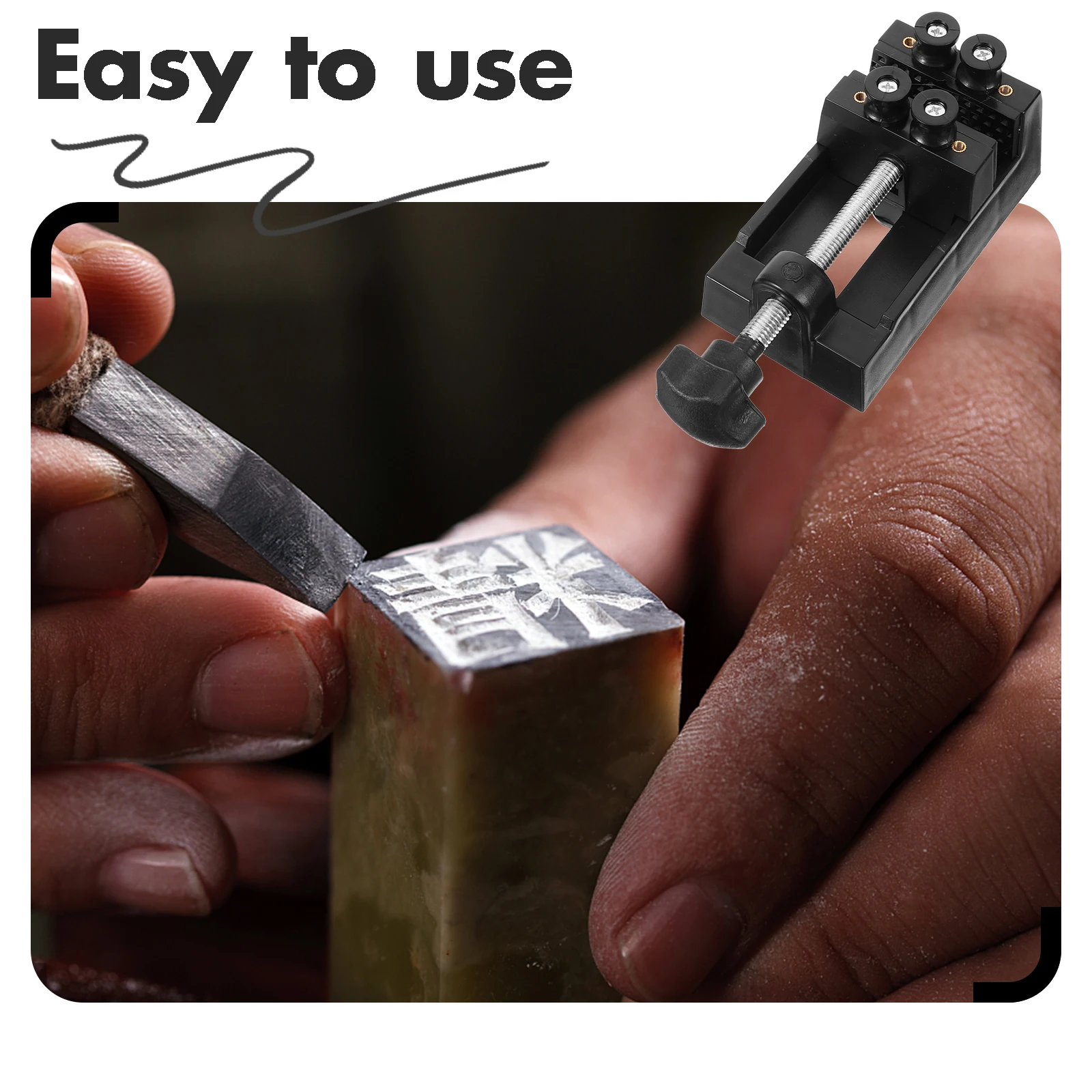 Seal Carving Bed Plastic Carving Vise for Stone Engraving DIY Stamp Making Tool Professional Seal Cutting Clamp
Seal Carving Bed Plastic Carving Vise for Stone Engraving DIY Stamp Making Tool Professional Seal Cutting Clamp