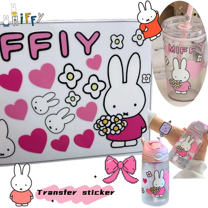 New Cartoon Miffy anime character pain cup transfer stickers creative kawaii DIY doodle planner waterproof decorative stickers
New Cartoon Miffy anime character pain cup transfer stickers creative kawaii DIY doodle planner waterproof decorative stickers