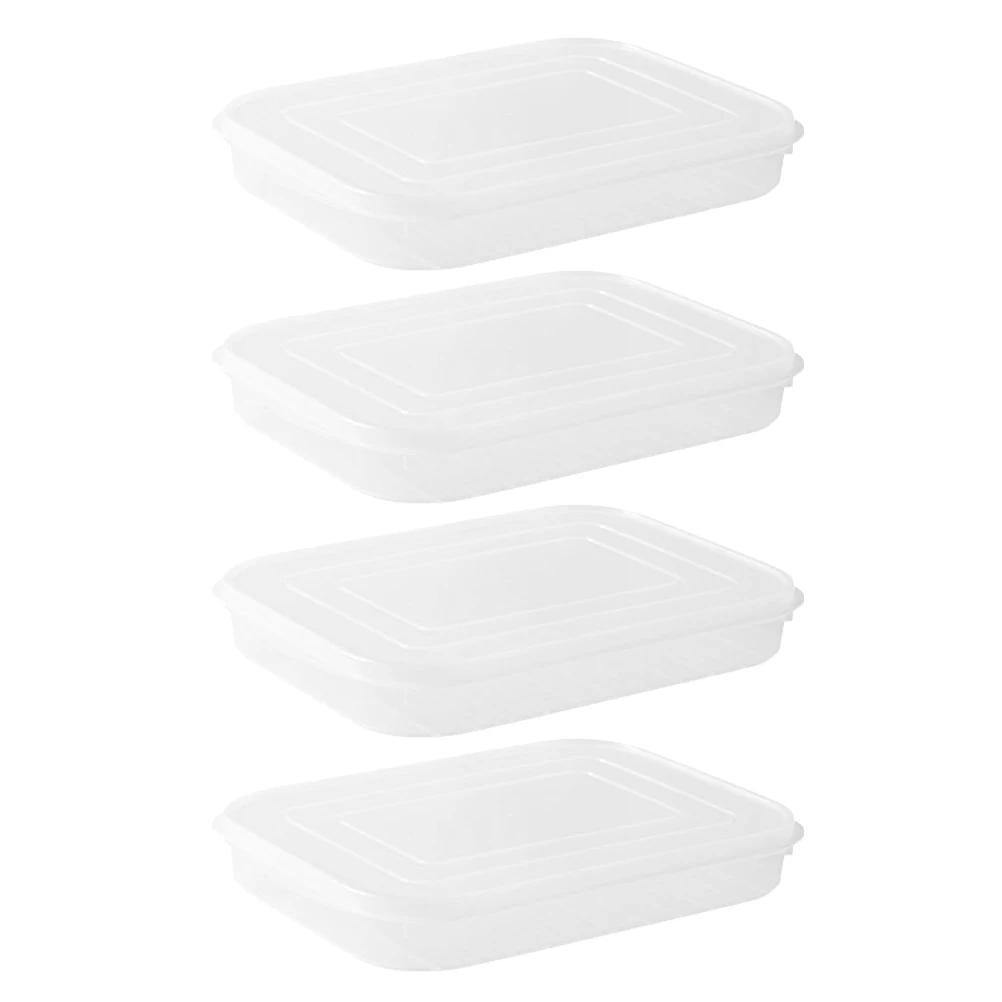 4pcs Food Storage Containers Japanese Style Sealed Reusable Plastic Freezer Boxes Crisper Meat Fridge Organizers Keep Fresh
4pcs Food Storage Containers Japanese Style Sealed Reusable Plastic Freezer Boxes Crisper Meat Fridge Organizers Keep Fresh