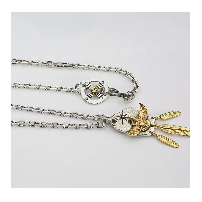 Japan Takahashi'Goro Vintage Scrub Eagle Feather Pendant Necklace Trend Japanese Niche Premium Wind
Japan Takahashi'Goro Vintage Scrub Eagle Feather Pendant Necklace Trend Japanese Niche Premium Wind