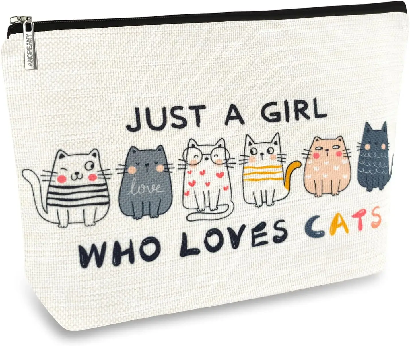 Cat Lover Makeup Bag for Women, Cute Cosmetic Pouch with Zipper, Travel Toiletry Organizer Gift for Teens Daughter
Cat Lover Makeup Bag for Women, Cute Cosmetic Pouch with Zipper, Travel Toiletry Organizer Gift for Teens Daughter