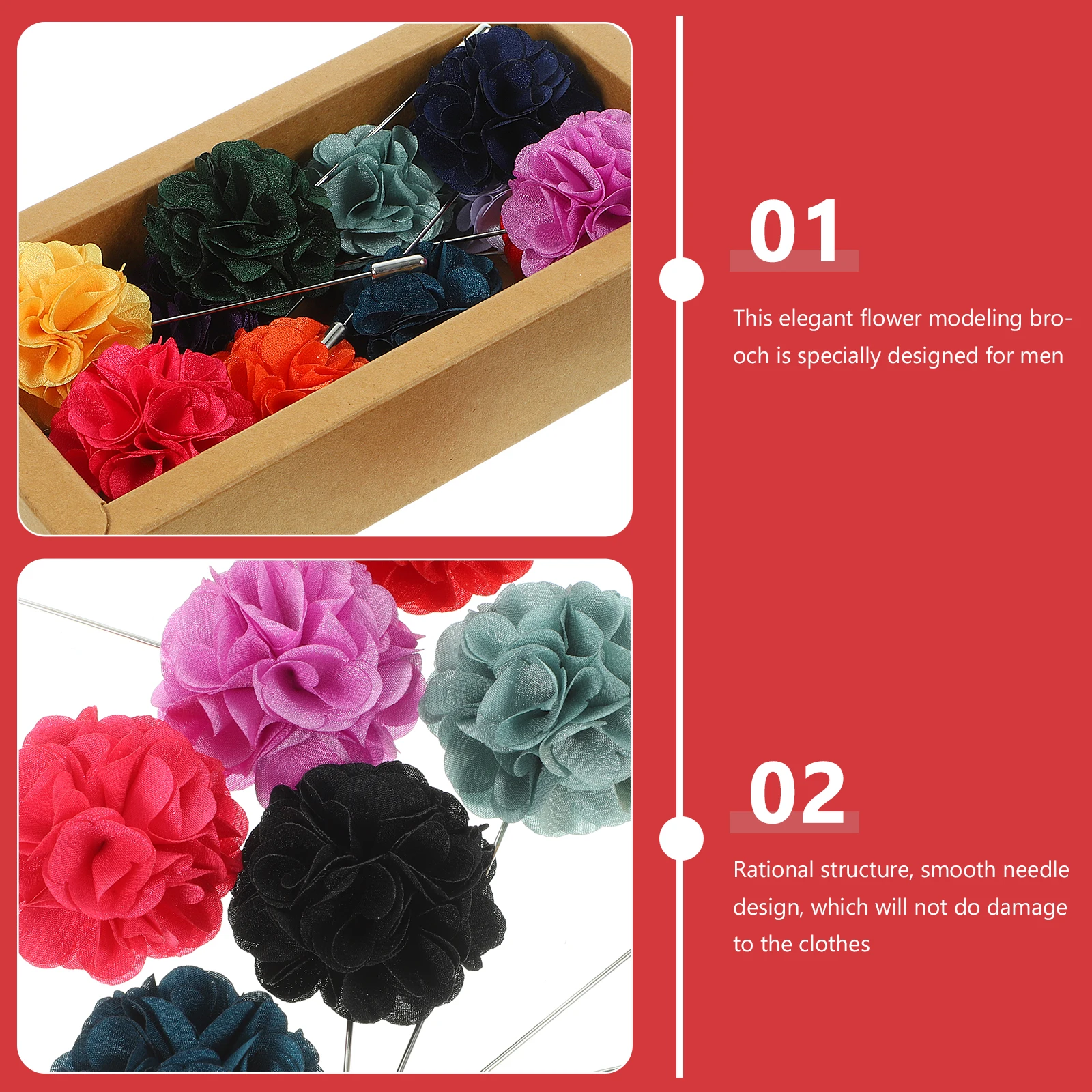 16pcs Elegant Flower Modeling Brooch Men Suit Lapel Pin Collar Decor Durable Clothes Accessory Suit Breastpin Men Corsage
16pcs Elegant Flower Modeling Brooch Men Suit Lapel Pin Collar Decor Durable Clothes Accessory Suit Breastpin Men Corsage