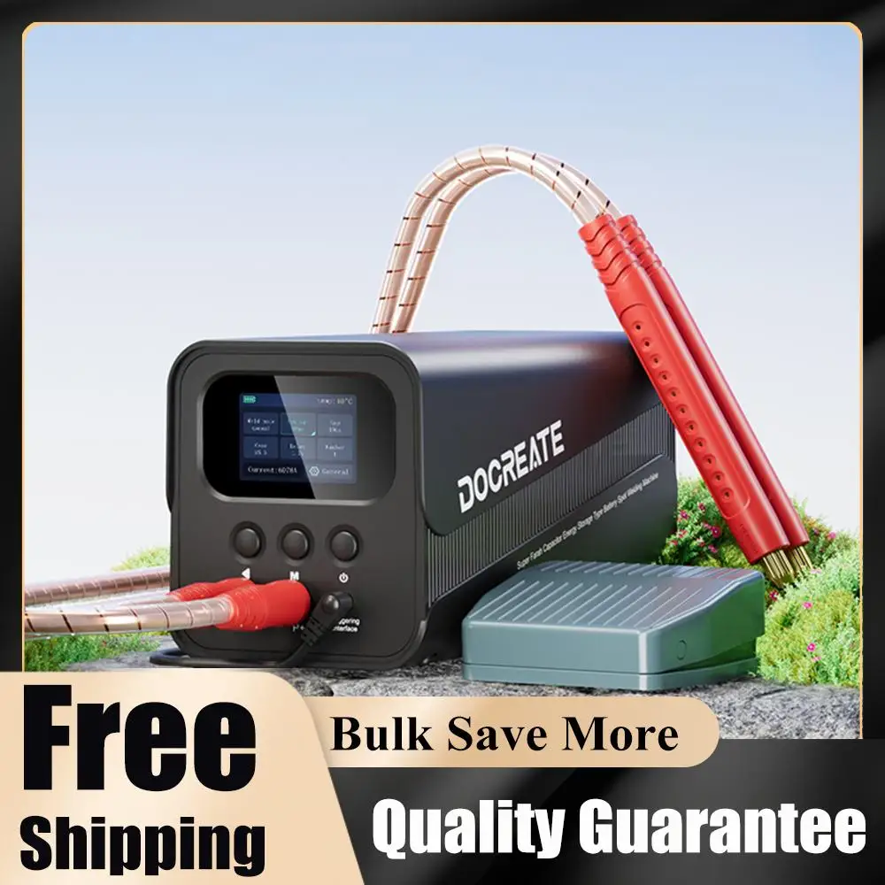 Spot Welding Machine 99 Gears Adjustable Handheld Spot Welder 2 Inch LCD Screen for Battery Packs DIY & Repair
Spot Welding Machine 99 Gears Adjustable Handheld Spot Welder 2 Inch LCD Screen for Battery Packs DIY & Repair