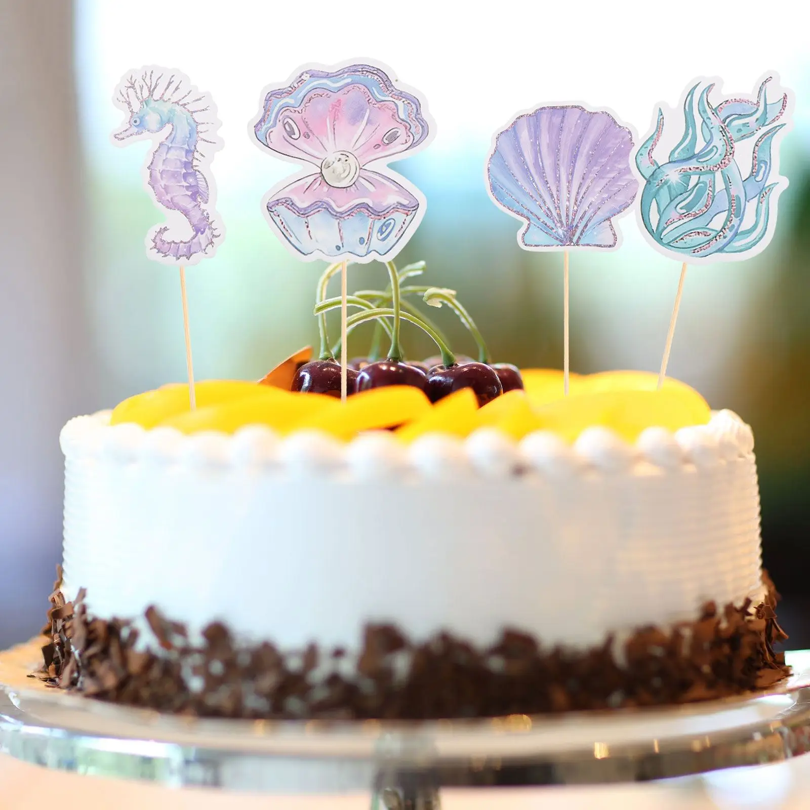12Pcs Glitter Mermaid Cake Insert ornament Seahorse Star fish Cake Topper Cupcake Dessert Topper Baby Shower Birthday cake decor
12Pcs Glitter Mermaid Cake Insert ornament Seahorse Star fish Cake Topper Cupcake Dessert Topper Baby Shower Birthday cake decor
