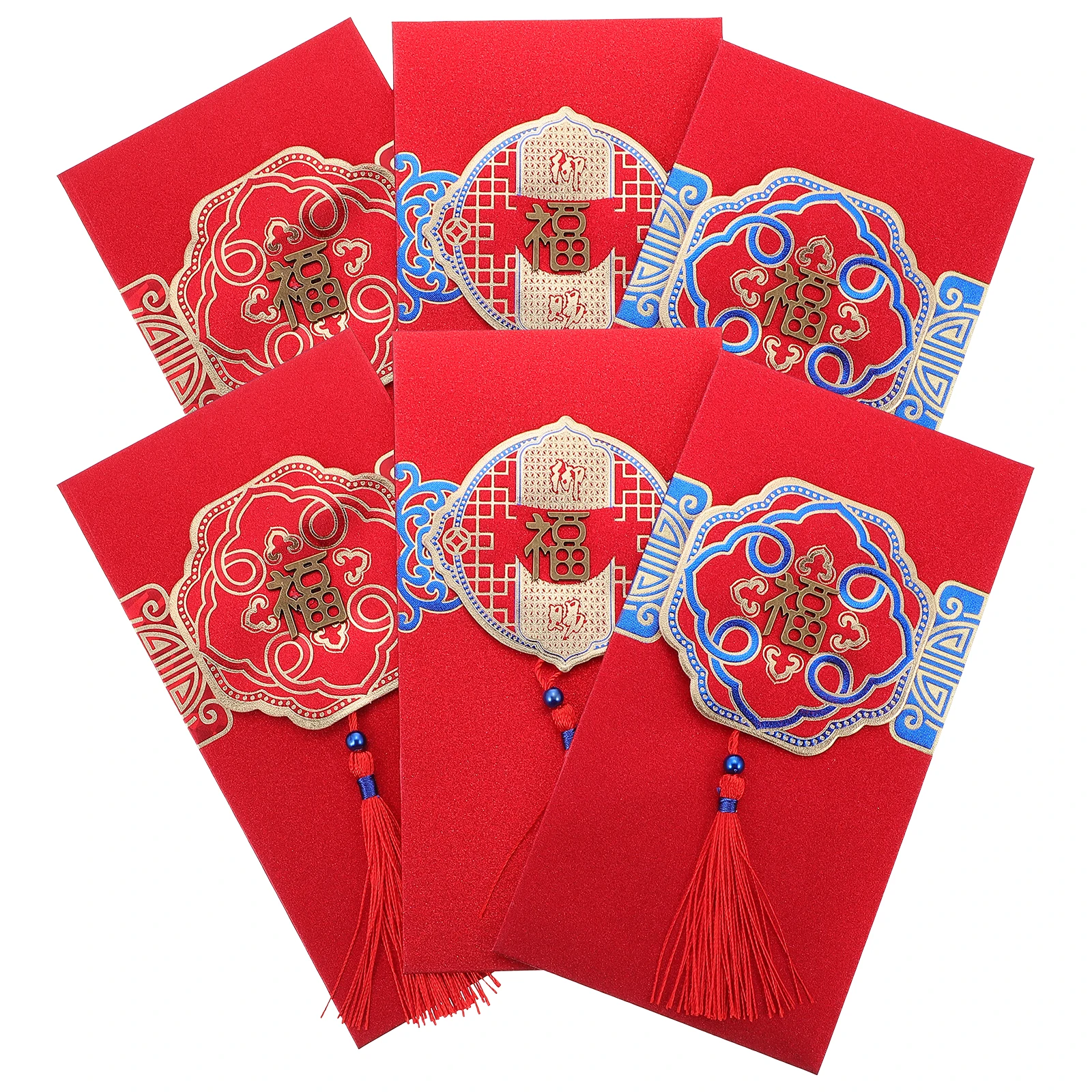 6pcs Red Envelope Lucky Money Bag Chinese Style Pocket Creative Festival Storage Packet Paper Polyester Smooth
6pcs Red Envelope Lucky Money Bag Chinese Style Pocket Creative Festival Storage Packet Paper Polyester Smooth