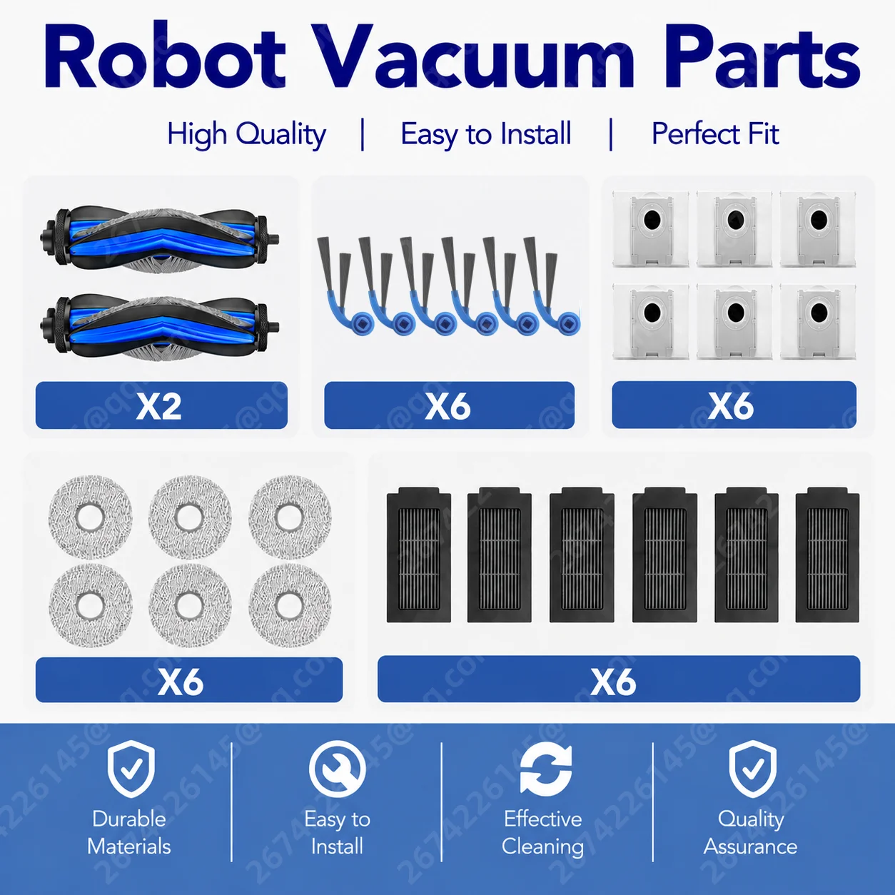 Fit For Ecovacs Deeboot T30C/ T30C OMNI/ T30C Prime Omni/ T30C Gen2/ T30C OMNI Gen2 Parts Brush Filter Mop Cloth Vacuum Parts
Fit For Ecovacs Deeboot T30C/ T30C OMNI/ T30C Prime Omni/ T30C Gen2/ T30C OMNI Gen2 Parts Brush Filter Mop Cloth Vacuum Parts