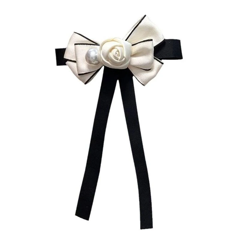 652F Vintage Ribbon Bows Tie Brooch Pin for Women and Girls Camellia Pearls Uniform Pre Tied Bowknot Corsage Party Accessory
652F Vintage Ribbon Bows Tie Brooch Pin for Women and Girls Camellia Pearls Uniform Pre Tied Bowknot Corsage Party Accessory