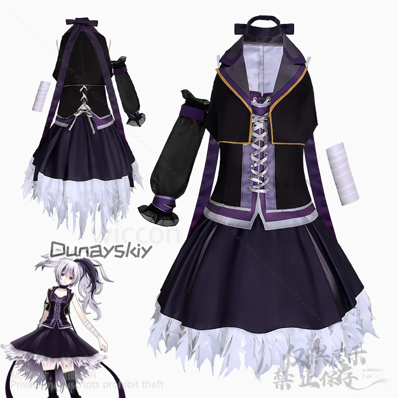 Anime Idol Flower V3 Virtual YouTuber Costumes Short Mini Party Dress Purple Lolita Girls Halloween Christmas Party Customized
Anime Idol Flower V3 Virtual YouTuber Costumes Short Mini Party Dress Purple Lolita Girls Halloween Christmas Party Customized