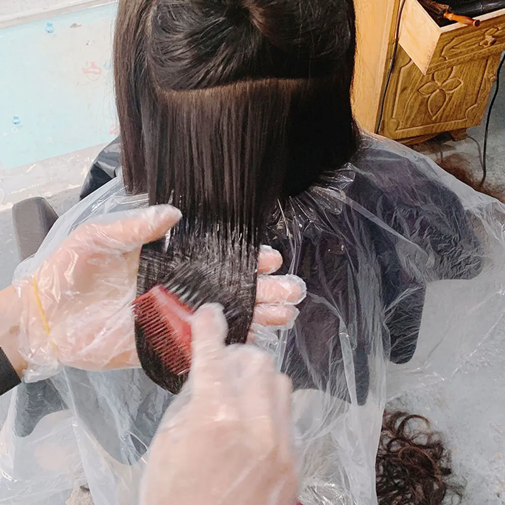 100pcs Waterproof Hair Dye Cape Disposable Salon Bibs 120x150cm Thickened Film Hair Cutting Barber Tools Protect Clothes
100pcs Waterproof Hair Dye Cape Disposable Salon Bibs 120x150cm Thickened Film Hair Cutting Barber Tools Protect Clothes