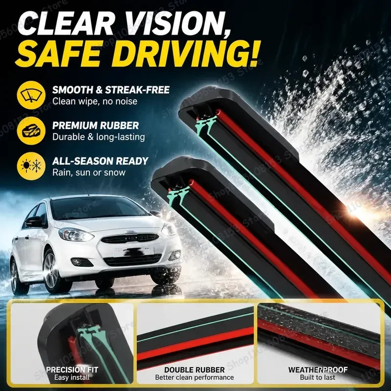 For Fiat Punto 199 2005–2018 Abarth Grande Punto Front Rear Windshield Wiper Blades All-Weather Silicone Refillable Heavy
For Fiat Punto 199 2005–2018 Abarth Grande Punto Front Rear Windshield Wiper Blades All-Weather Silicone Refillable Heavy