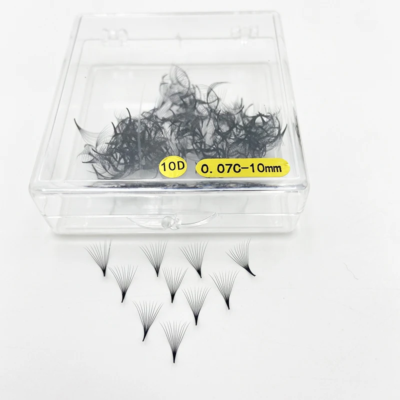 whoesale 300-Fans 10 D Pre-made loose fans Russia Volume Lashes Thin Stem Eyelash extensions material with Customizable
whoesale 300-Fans 10 D Pre-made loose fans Russia Volume Lashes Thin Stem Eyelash extensions material with Customizable