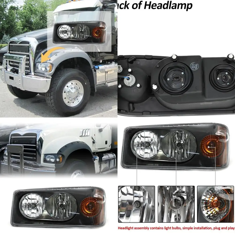 Headlight Assembly Fit for Mack Granite GU713, Left Driver Side Halogen Headlamp Assembly Compatible with Mack Truck Model
Headlight Assembly Fit for Mack Granite GU713, Left Driver Side Halogen Headlamp Assembly Compatible with Mack Truck Model