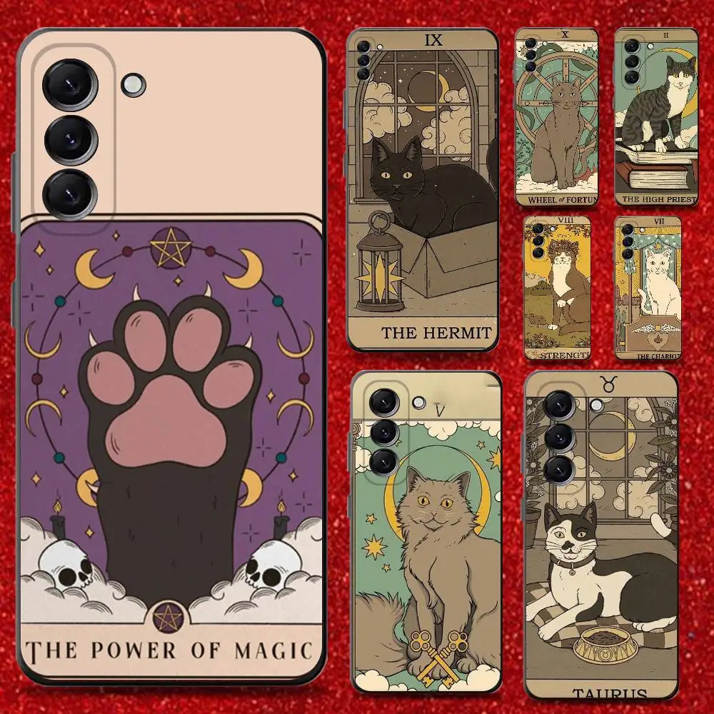 Cartoon Tarot Card Cat Phone Case For Samsung Galaxy A13,A21s,A22,A31,A32,A52,A53,A71,A80,Soft Black Shell
Cartoon Tarot Card Cat Phone Case For Samsung Galaxy A13,A21s,A22,A31,A32,A52,A53,A71,A80,Soft Black Shell