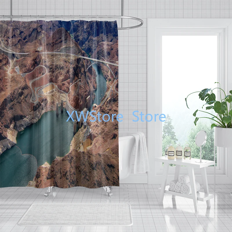 A Natural Landscape Patterned Shower Curtain with A Sense of Sophistication and Artistry
A Natural Landscape Patterned Shower Curtain with A Sense of Sophistication and Artistry