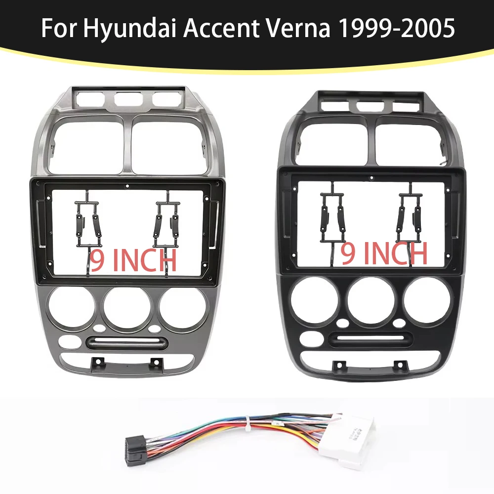 9 Inch Car Frame Fascia Adapter For Hyundai Accent Verna 1999-2005 Android Radio Dash Fitting Panel Kit
9 Inch Car Frame Fascia Adapter For Hyundai Accent Verna 1999-2005 Android Radio Dash Fitting Panel Kit