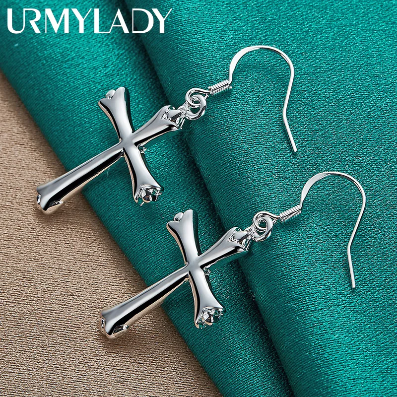 URMYLADY 925 Sterling Silver Cross Earrings For Women Wedding Party Fashion Jewelry
URMYLADY 925 Sterling Silver Cross Earrings For Women Wedding Party Fashion Jewelry