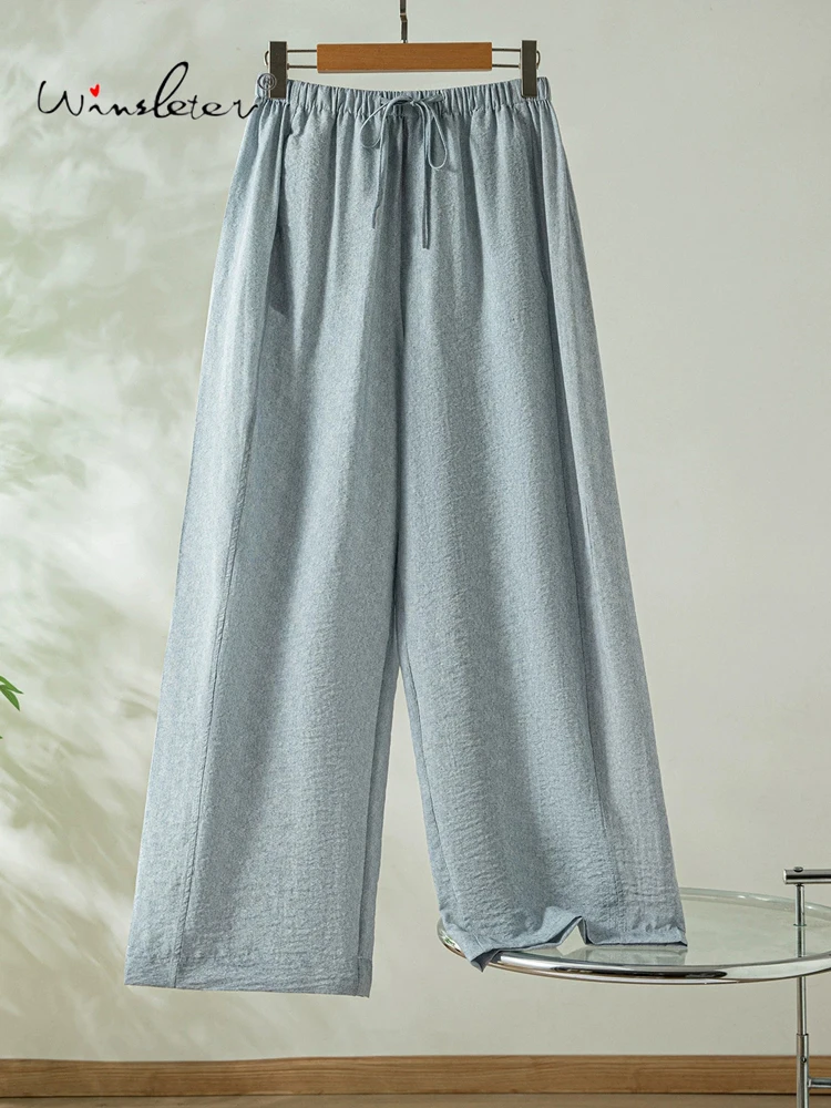 Winsleter-76%Dry Silk 24%Nylon Elegant Trousers, Elastic Waist Solid, Women Commute Lazy Flare Pants, 2026 Summer New B65307CC
Winsleter-76%Dry Silk 24%Nylon Elegant Trousers, Elastic Waist Solid, Women Commute Lazy Flare Pants, 2026 Summer New B65307CC