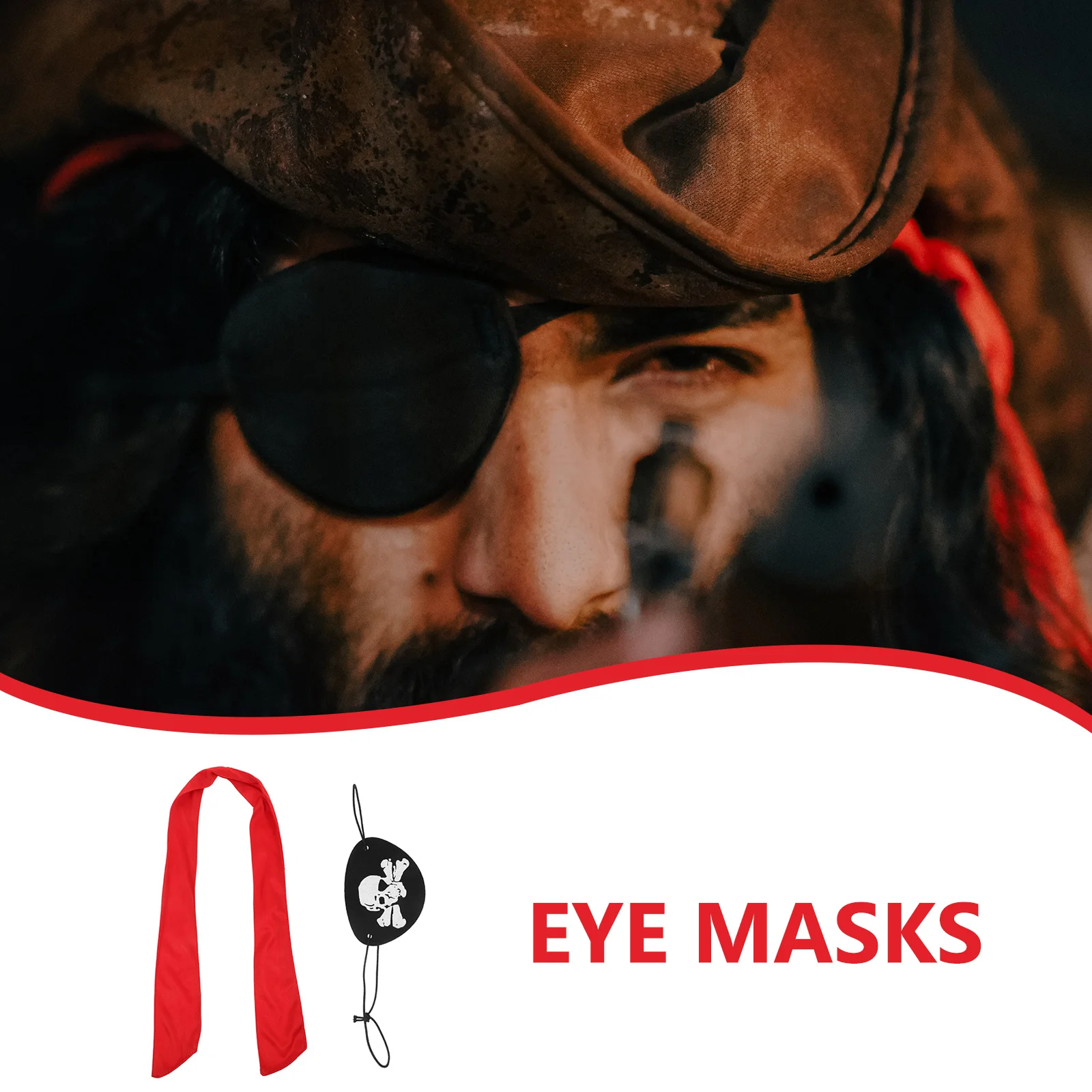 Pirate Dress Up Props Accessories Red Headband Blindfold Unique Craftsmanship Multifunctional Stage Performance Halloween
Pirate Dress Up Props Accessories Red Headband Blindfold Unique Craftsmanship Multifunctional Stage Performance Halloween