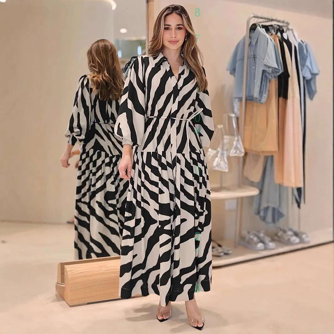 Striped Print Tie Front Dress Dresses Loose Casual Long Dresses Spring Summer Matching Set
Striped Print Tie Front Dress Dresses Loose Casual Long Dresses Spring Summer Matching Set