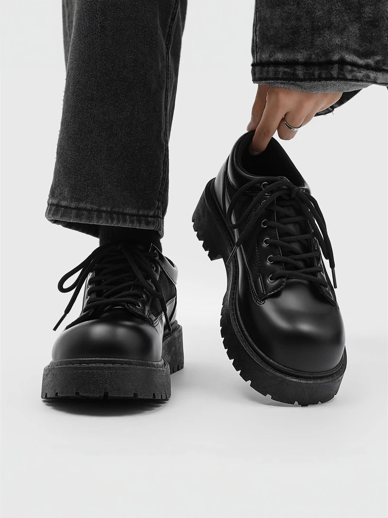 Casual Boots Men's Thick Bottom Heightening round Head Shoes Leather Work Shoes Hairdresser Casual Leather Shoes
Casual Boots Men's Thick Bottom Heightening round Head Shoes Leather Work Shoes Hairdresser Casual Leather Shoes