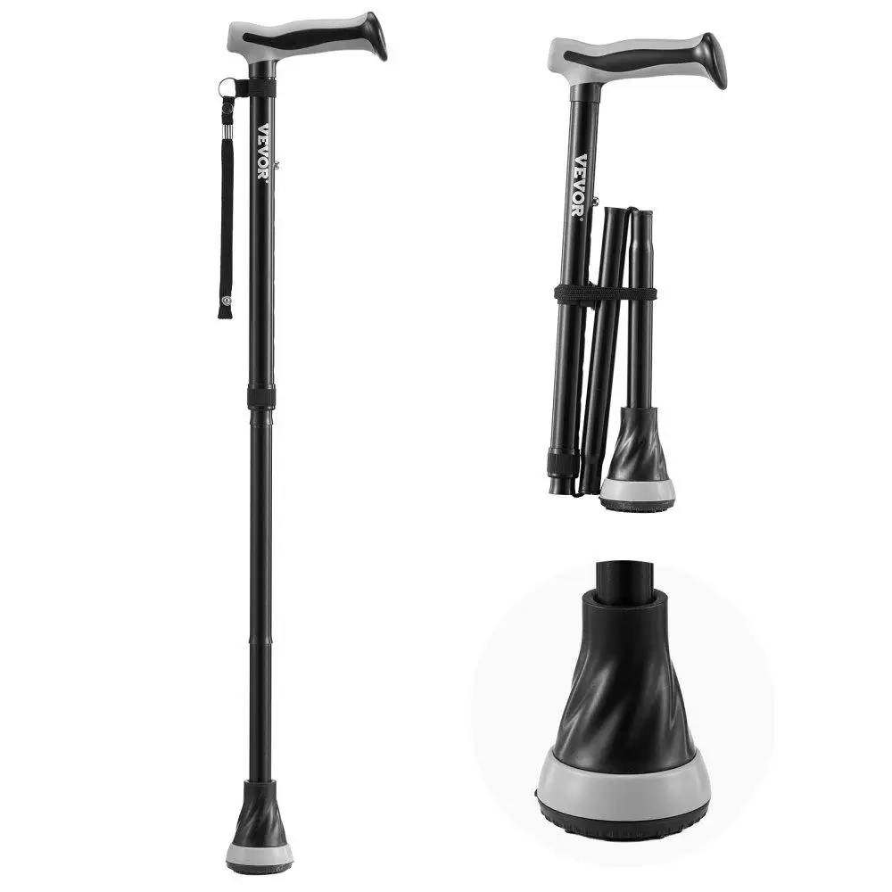 Walking Cane Folding Walking Stick with 8-Level Adjustable Height & Pivoting Tip
Walking Cane Folding Walking Stick with 8-Level Adjustable Height & Pivoting Tip