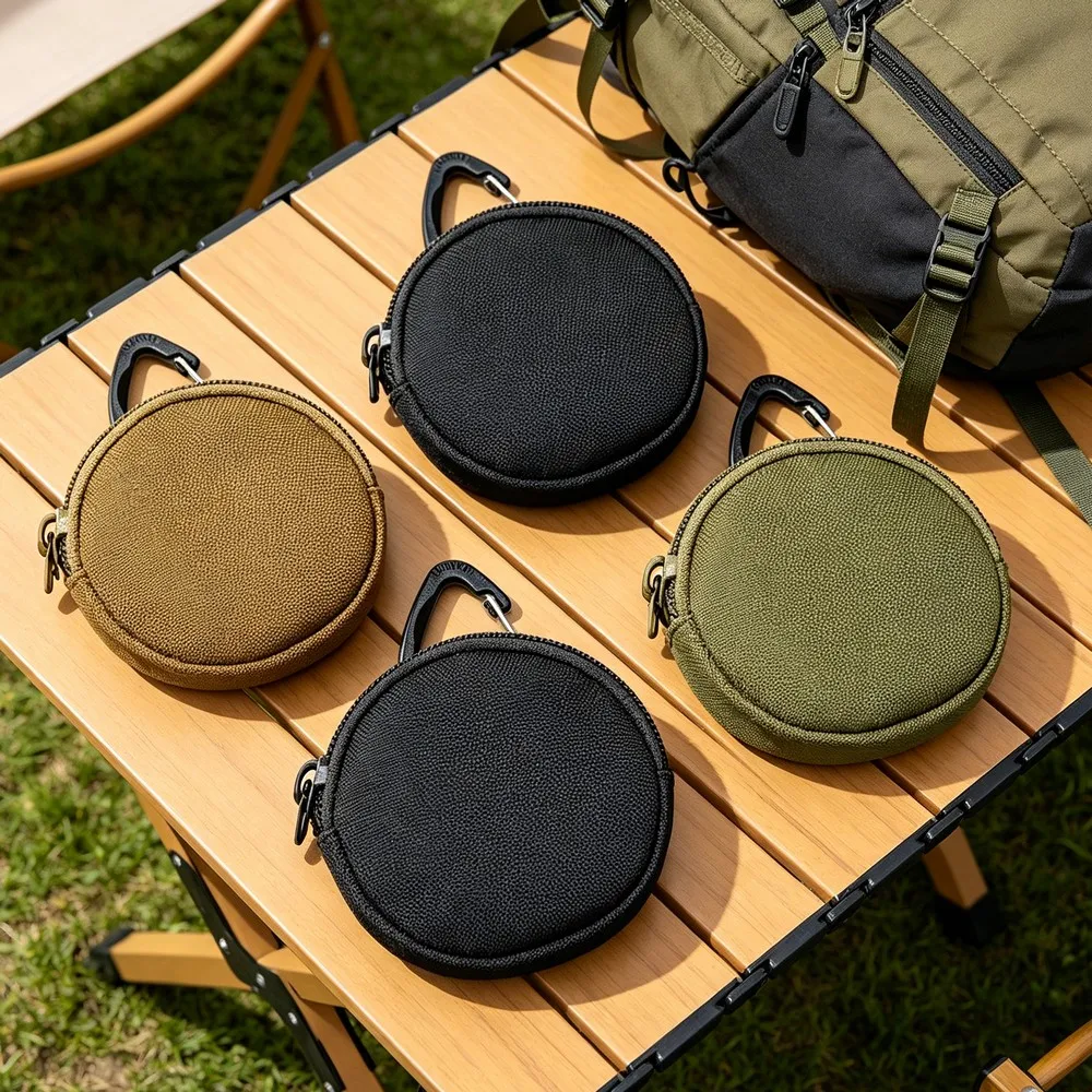 Mini Tactical EDC Coin Purse Round Zipper Key Holder Nylon Storage Pouch with Carabiner Clip for Daily Use Outdoor Accessories
Mini Tactical EDC Coin Purse Round Zipper Key Holder Nylon Storage Pouch with Carabiner Clip for Daily Use Outdoor Accessories