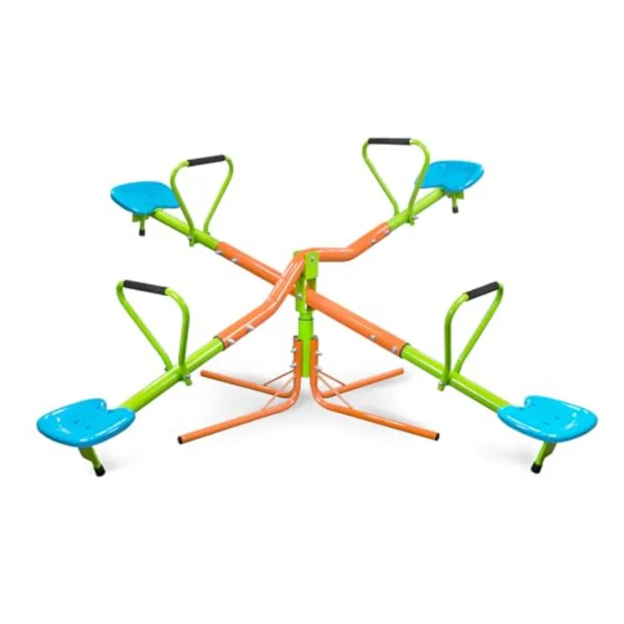 4 Seats Teeter Totter Seesaw for 3-10 Ages Outdoor Preschool Swivel Seesaw Playground Equipment 360 Degree Rotation Indoor Outd
4 Seats Teeter Totter Seesaw for 3-10 Ages Outdoor Preschool Swivel Seesaw Playground Equipment 360 Degree Rotation Indoor Outd