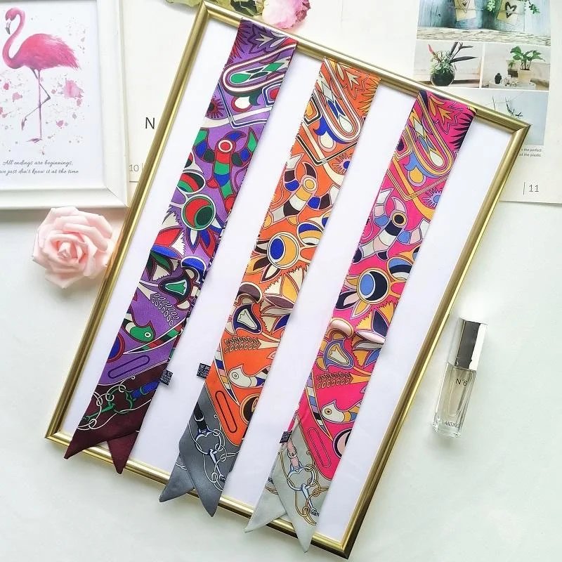 European American Style All Season Chain Print Scarf Versatile Womens Neckwear Gift Decoration Hair Band Bag Handle
European American Style All Season Chain Print Scarf Versatile Womens Neckwear Gift Decoration Hair Band Bag Handle