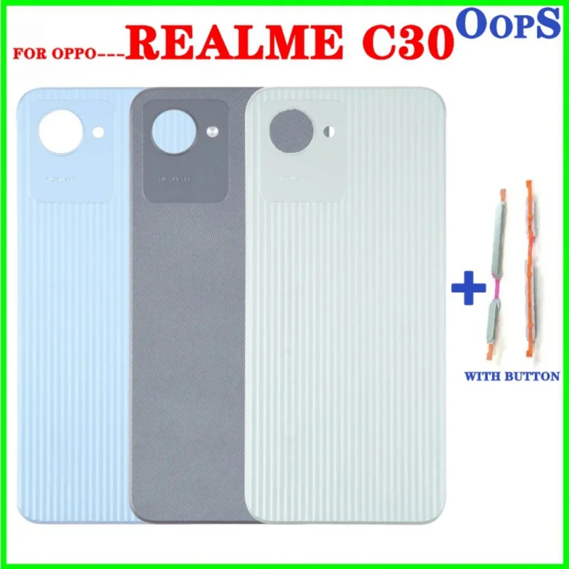 Back Glass Cover Housing for OPPO Realme C30 Battery Cover Case With Side Button
Back Glass Cover Housing for OPPO Realme C30 Battery Cover Case With Side Button