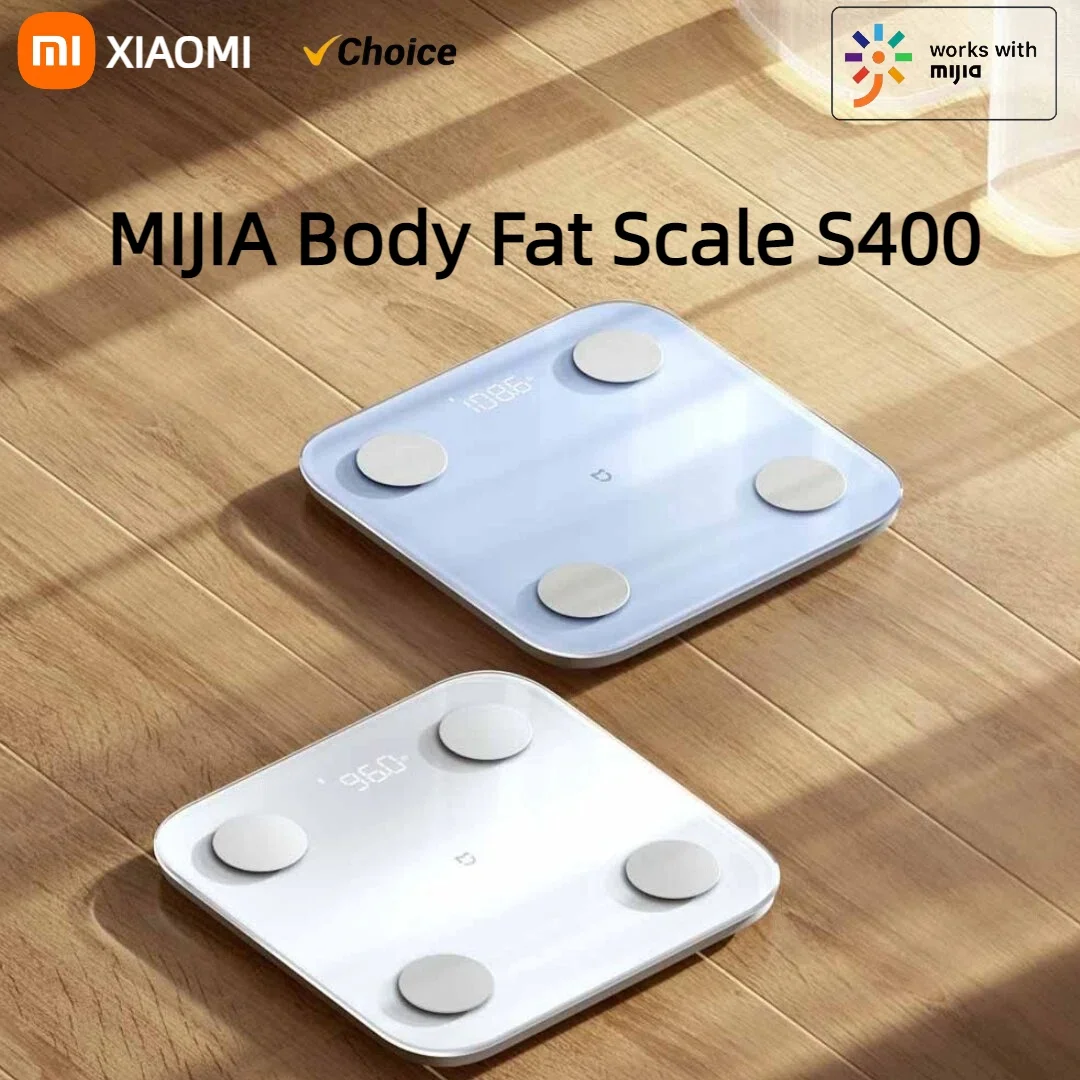Xiaomi Mijia Body Fat Scale S400 Bluetooth 5.0 Weight Scale Smart Home Body Composition 150KG Test Heart Rate Hidden LED Display
Xiaomi Mijia Body Fat Scale S400 Bluetooth 5.0 Weight Scale Smart Home Body Composition 150KG Test Heart Rate Hidden LED Display