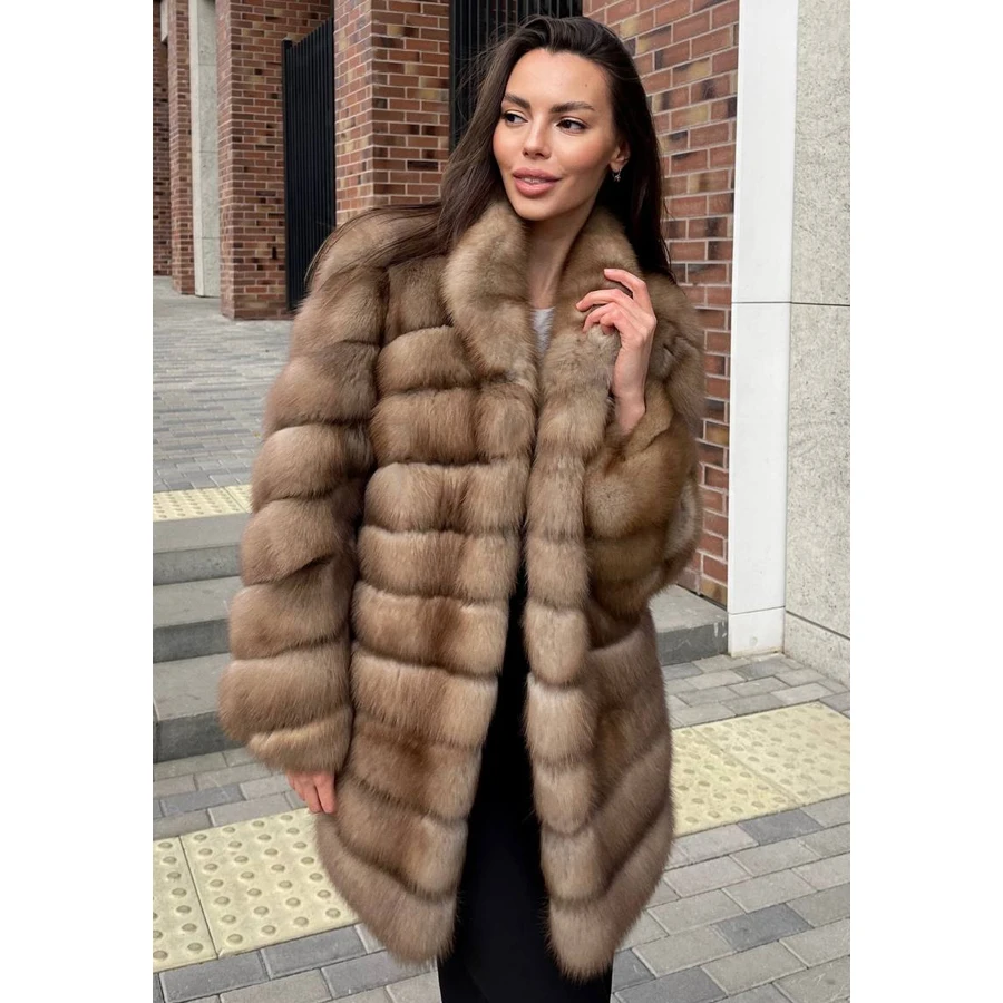 New Women Winter Coat Real Fox Fur Coat Warm Long Coat Luxury Warm Outerwears High Quality Best Selling
New Women Winter Coat Real Fox Fur Coat Warm Long Coat Luxury Warm Outerwears High Quality Best Selling