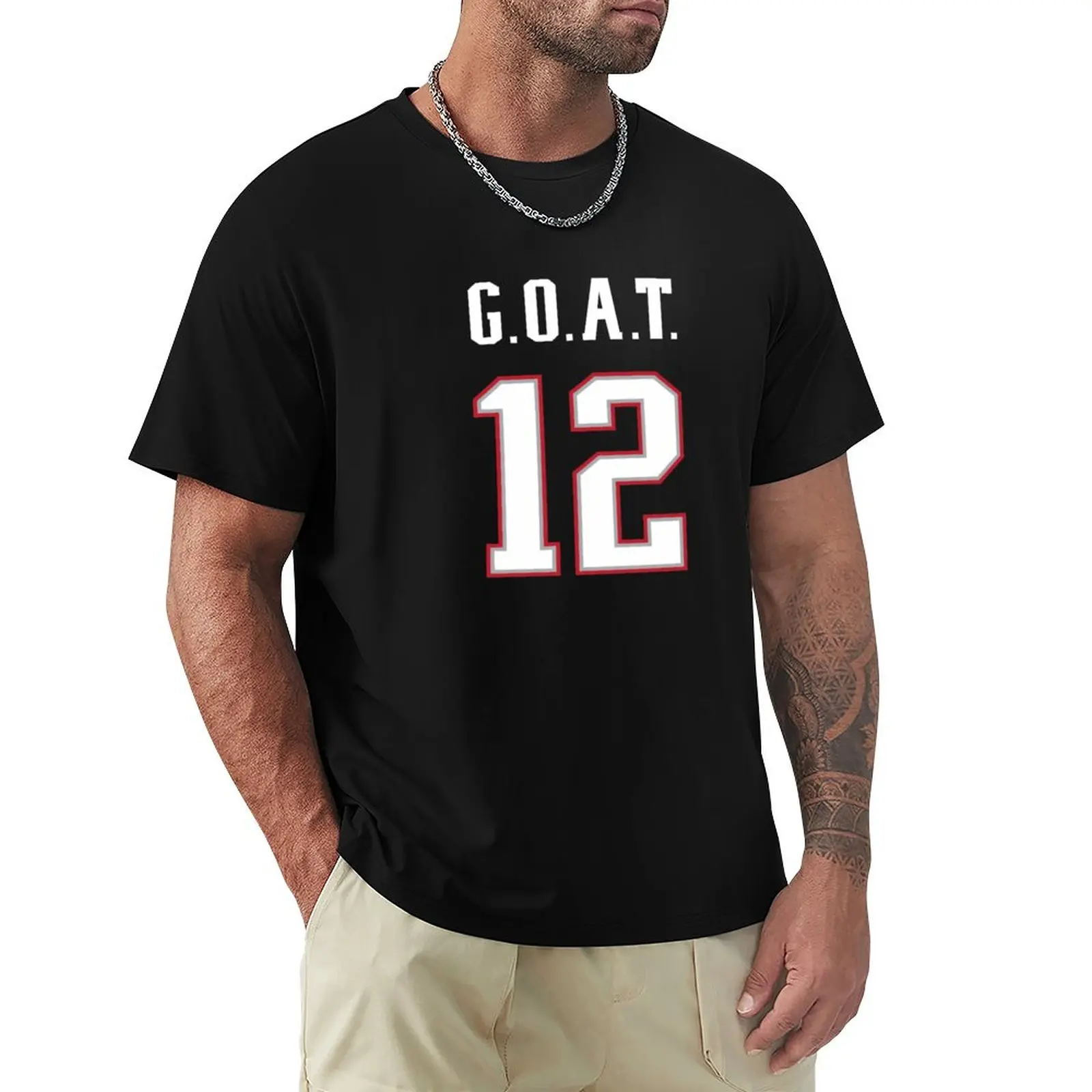 G.O.A.T. Number 12 T-Shirt hippie clothes shirts graphic tees for a boy plain t shirts men
G.O.A.T. Number 12 T-Shirt hippie clothes shirts graphic tees for a boy plain t shirts men