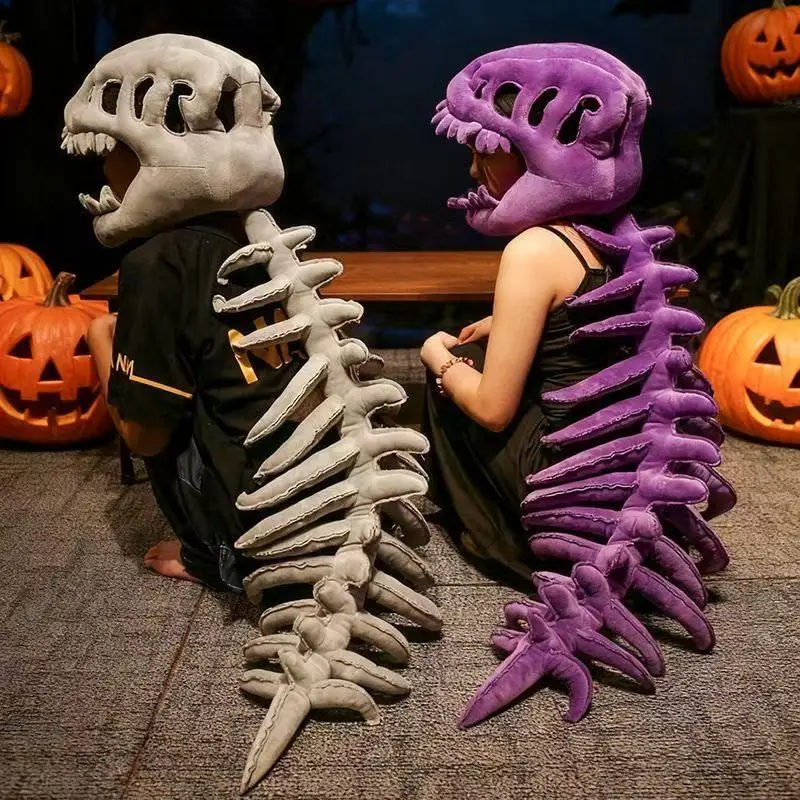 Dinosaur Skeleton Funny Headgear Plush Hat Male Cosplay Doll Funny Skeleton Gray Purple Grass Green Halloween Costume
Dinosaur Skeleton Funny Headgear Plush Hat Male Cosplay Doll Funny Skeleton Gray Purple Grass Green Halloween Costume