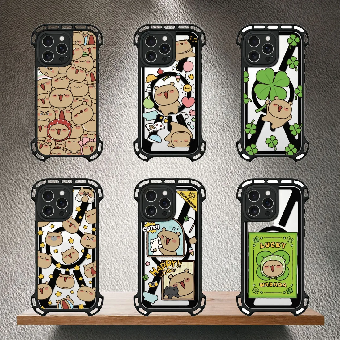 Brown Bear Cute Anti Fall Protective Acrylic Border Big Corner Magnetic Phone Case for IPhone 16 Pro 16 Pro Max Cover
Brown Bear Cute Anti Fall Protective Acrylic Border Big Corner Magnetic Phone Case for IPhone 16 Pro 16 Pro Max Cover
