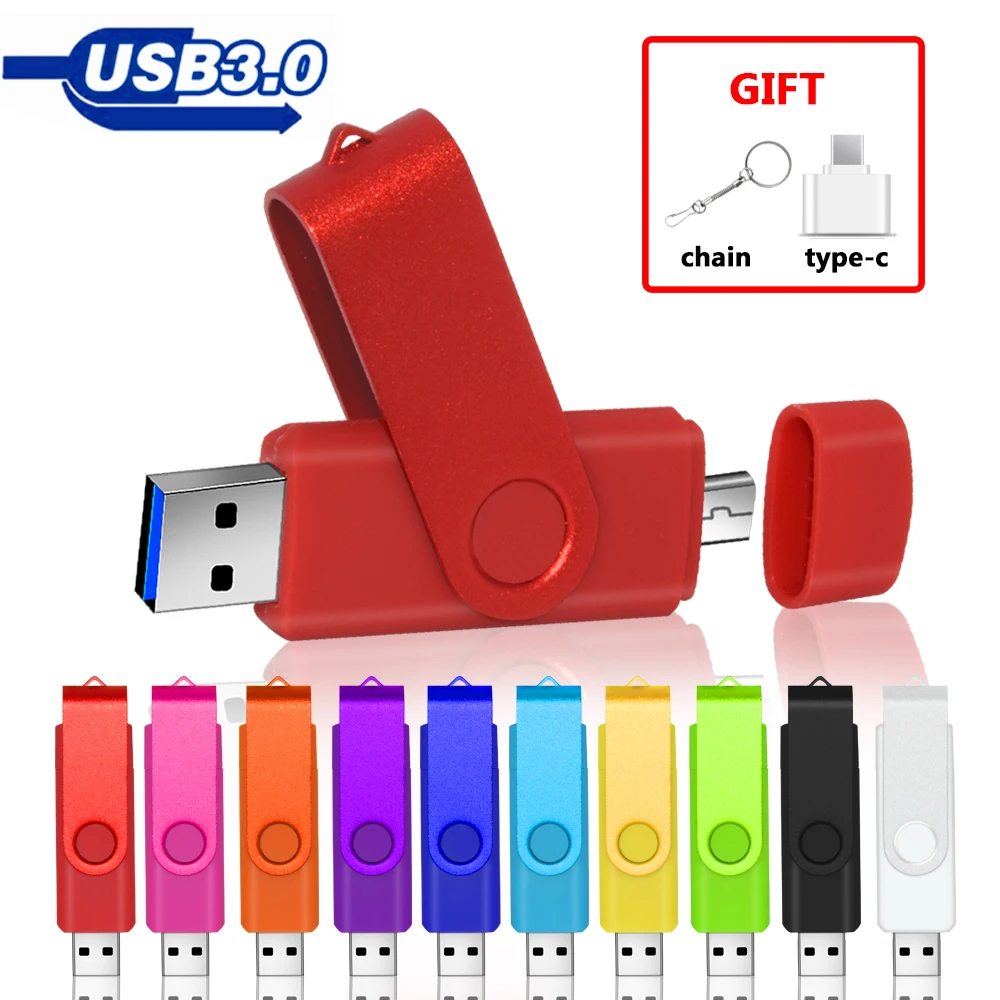 3 in 1 USB flash drive3.0 OTG High Speed Pen Drive 64GB 32GB TYPE-C Adapter Gift 16GB 8GB Micro USB stick Red External Storage
3 in 1 USB flash drive3.0 OTG High Speed Pen Drive 64GB 32GB TYPE-C Adapter Gift 16GB 8GB Micro USB stick Red External Storage