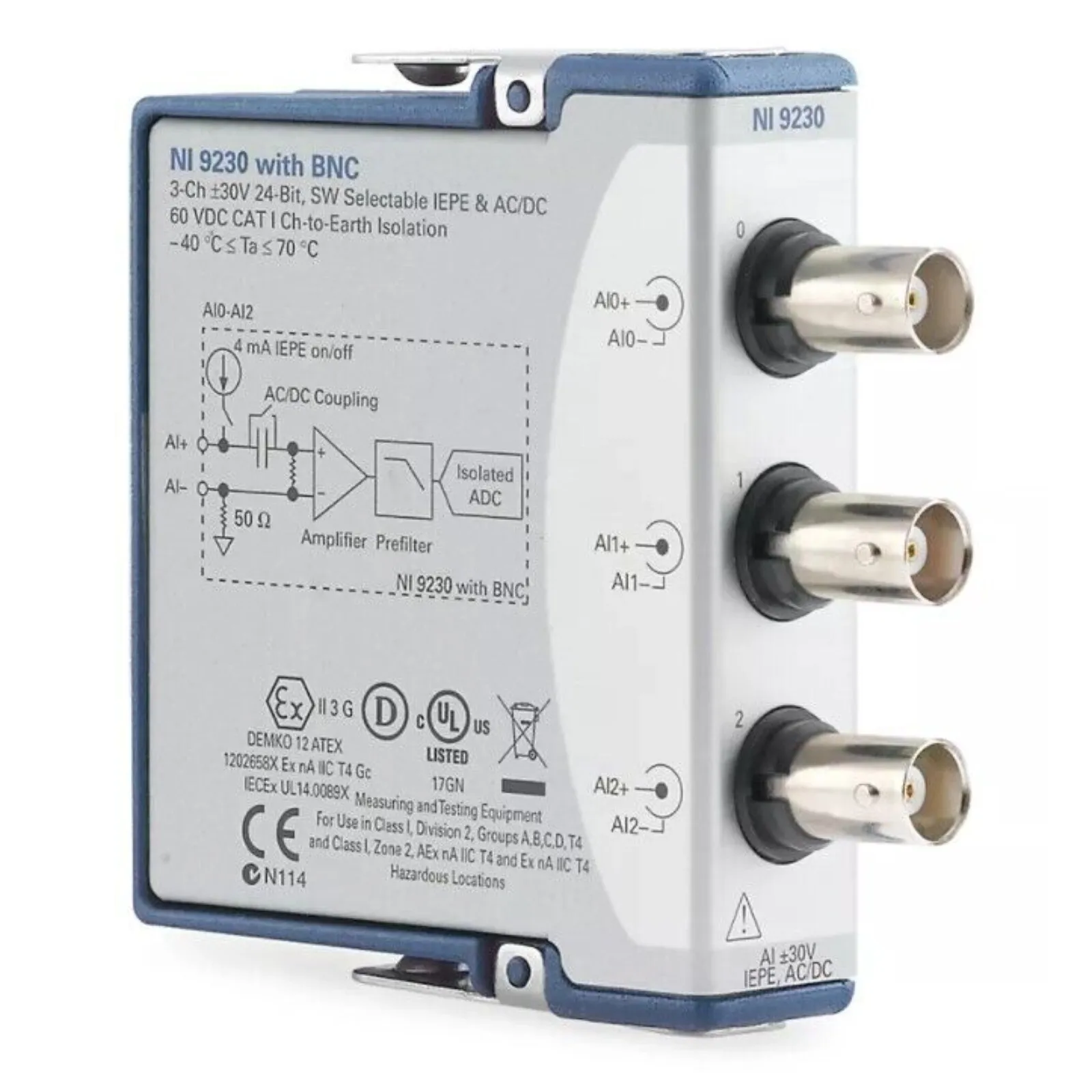 US Free TAX NEW NI-9230 NI 9230 C Series 3-Channel
US Free TAX NEW NI-9230 NI 9230 C Series 3-Channel