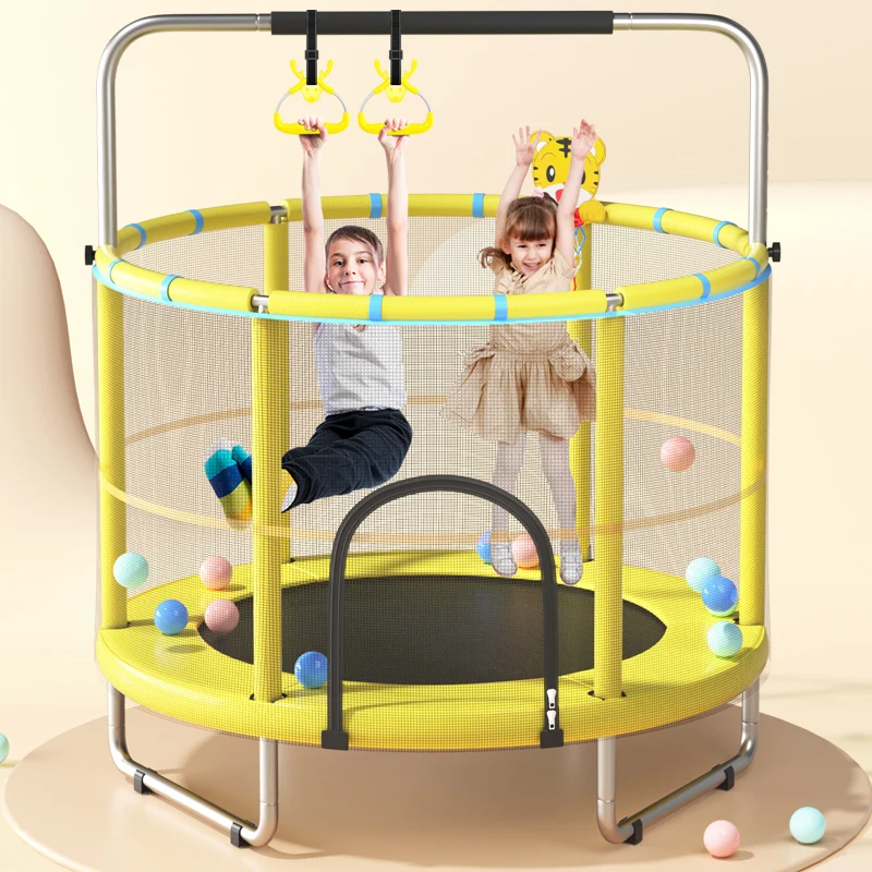 In Stock 55 inch Kids Jumping Mat Children Trampoline with Safety Net Enclosure Anti-rust Steel tube Factory OEM
In Stock 55 inch Kids Jumping Mat Children Trampoline with Safety Net Enclosure Anti-rust Steel tube Factory OEM