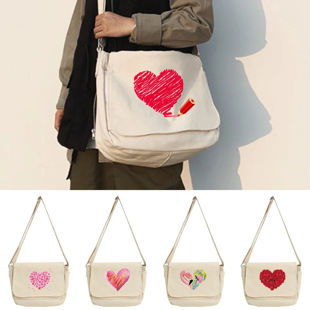 Large-capacity Shoulder Bag Love Pattern Joker Crossbody Bag Multifunctional Adjustable Shoulder Strap Commuter Bag
Large-capacity Shoulder Bag Love Pattern Joker Crossbody Bag Multifunctional Adjustable Shoulder Strap Commuter Bag
