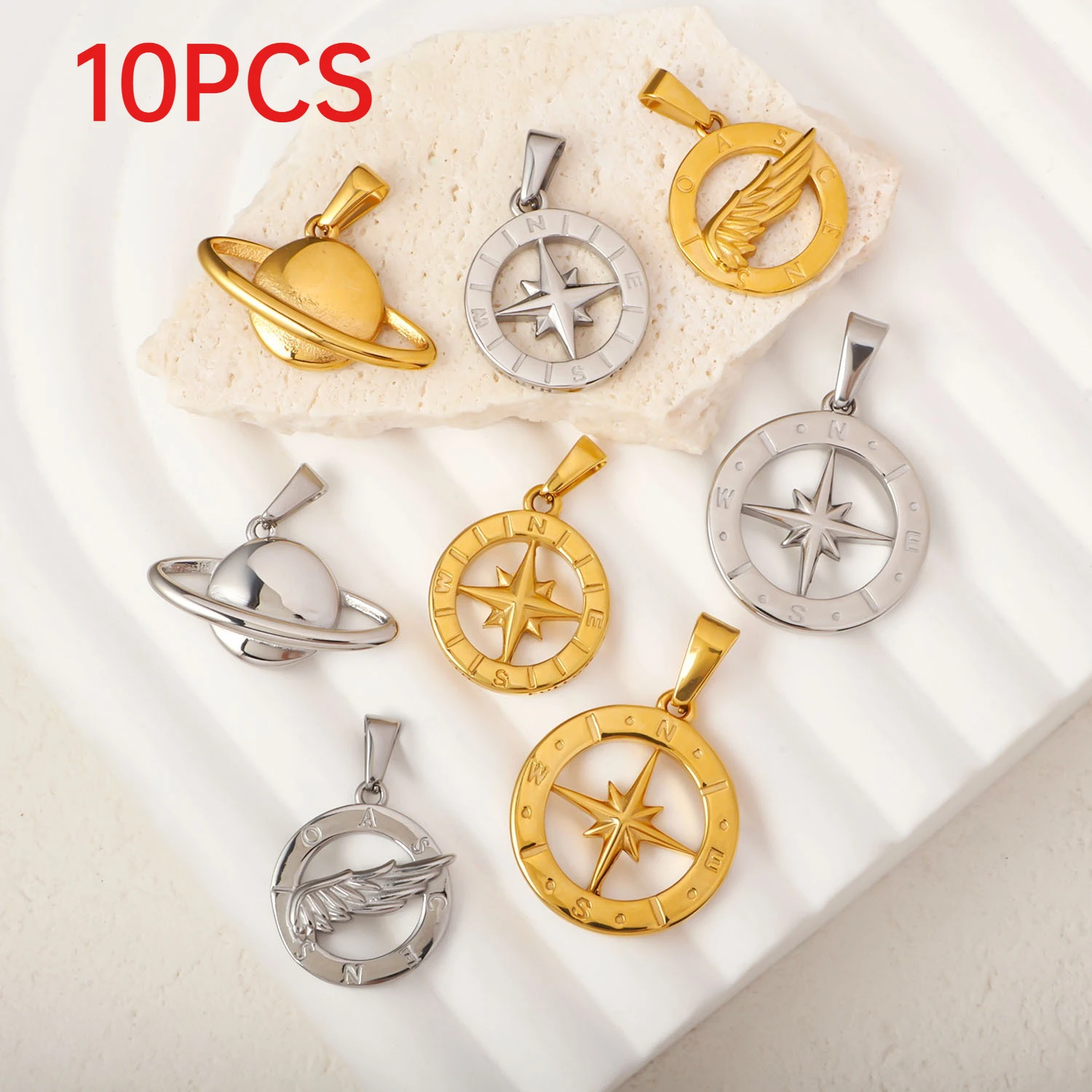 10Pcs Stainless Steel Retro Compass North Star Circle Charms For Necklaces Jewelry Making
10Pcs Stainless Steel Retro Compass North Star Circle Charms For Necklaces Jewelry Making