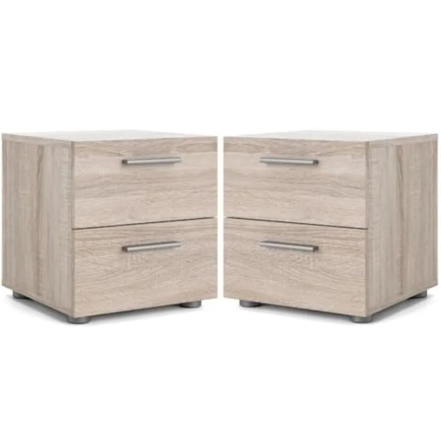 Home Square Contemporary 2 Piece Bedroom Set with 2 Drawer Easy Assemble Nightstand Set in Truffle
Home Square Contemporary 2 Piece Bedroom Set with 2 Drawer Easy Assemble Nightstand Set in Truffle
