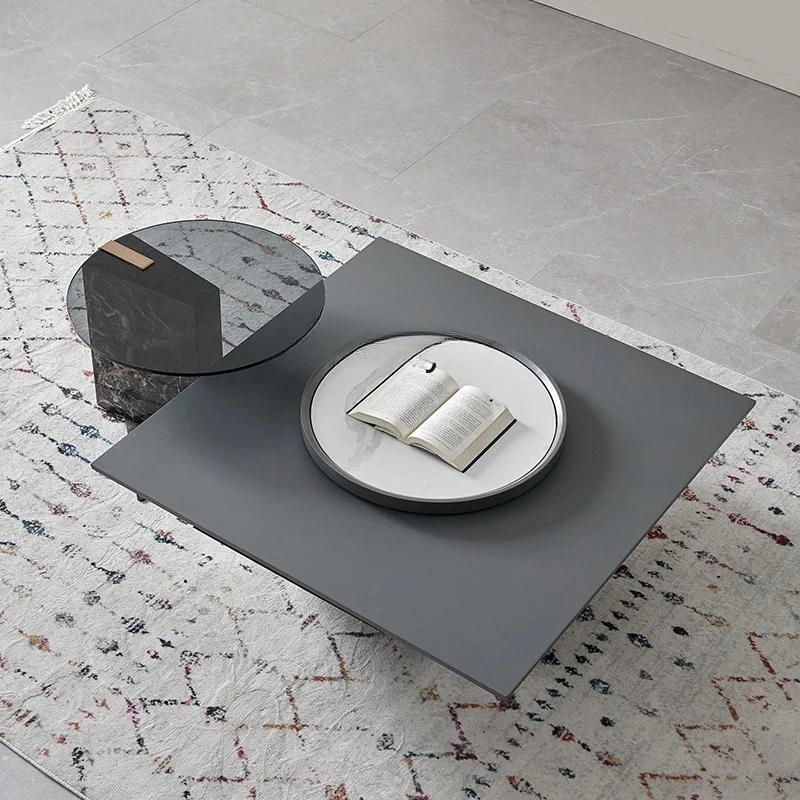 Italian Coffee Table with Turntable Modern Simple Square Combination Side Table Table Basse Ronde Marbre Furniture Living Room
Italian Coffee Table with Turntable Modern Simple Square Combination Side Table Table Basse Ronde Marbre Furniture Living Room