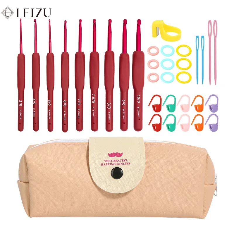 9/12/14pcs Color Soft Handle Crochet Set Kit Portable Weaving Tool DIY Yarn Weaving Crochet Hook Set for Beginners Comfortable
9/12/14pcs Color Soft Handle Crochet Set Kit Portable Weaving Tool DIY Yarn Weaving Crochet Hook Set for Beginners Comfortable