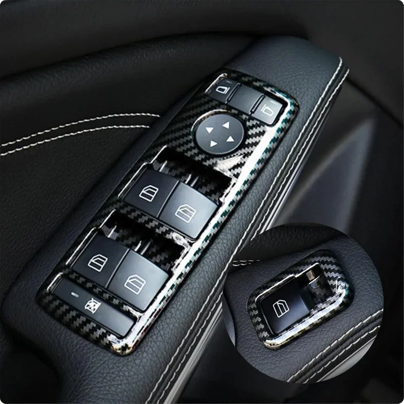 Car Window Control Lift Switch Panel Cover Trim Carbon Fiber For Mercedes-Benz A B C E Class W176 W246 W204 W212 Auto Decoration
Car Window Control Lift Switch Panel Cover Trim Carbon Fiber For Mercedes-Benz A B C E Class W176 W246 W204 W212 Auto Decoration